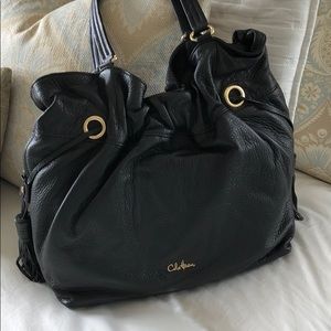 Cole Haan soft black leather bag